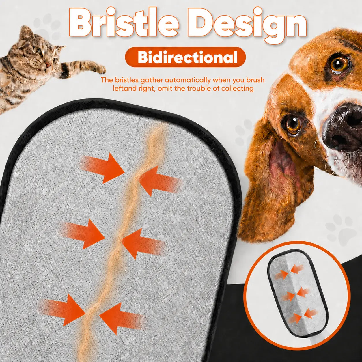 Enhanced Reusable Pet Hair Removal Mitt for Upholstery, Carpets, and Automotive Interiors