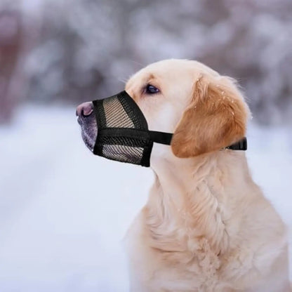 Dog Muzzle for Varies Dogs - Air Mesh Muzzle for Varies Sized Dog | Adjustable No Bark Dogs Muzzles for Scavenging Licking & Chewing | Prevent Biting |,Back to School