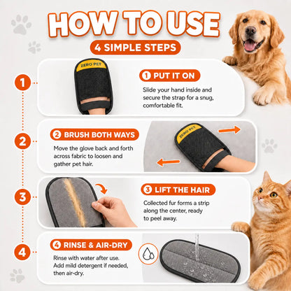 Enhanced Reusable Pet Hair Removal Mitt for Upholstery, Carpets, and Automotive Interiors