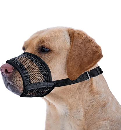 Dog Muzzle for Varies Dogs - Air Mesh Muzzle for Varies Sized Dog | Adjustable No Bark Dogs Muzzles for Scavenging Licking & Chewing | Prevent Biting |,Back to School